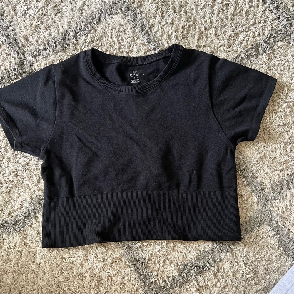 Black Aerie Crop Top